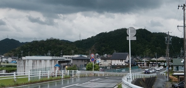 山県市から東を望む