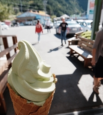 道の駅ピアチェーレ美濃白川 抹茶アイス